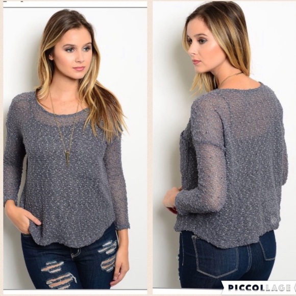 Tops - NEW Gray Light weight long sleeve shirt